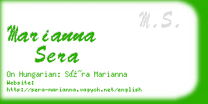 marianna sera business card